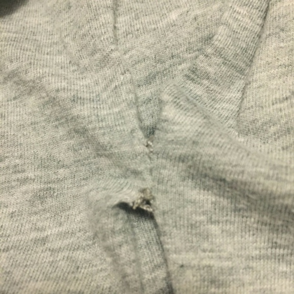 SOLD VALENTINO for GAP sz M Gray Draped BOW Tee - Picture 5 of 8